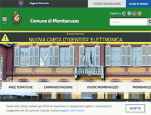 Tablet Screenshot of comune.mombaruzzo.at.it